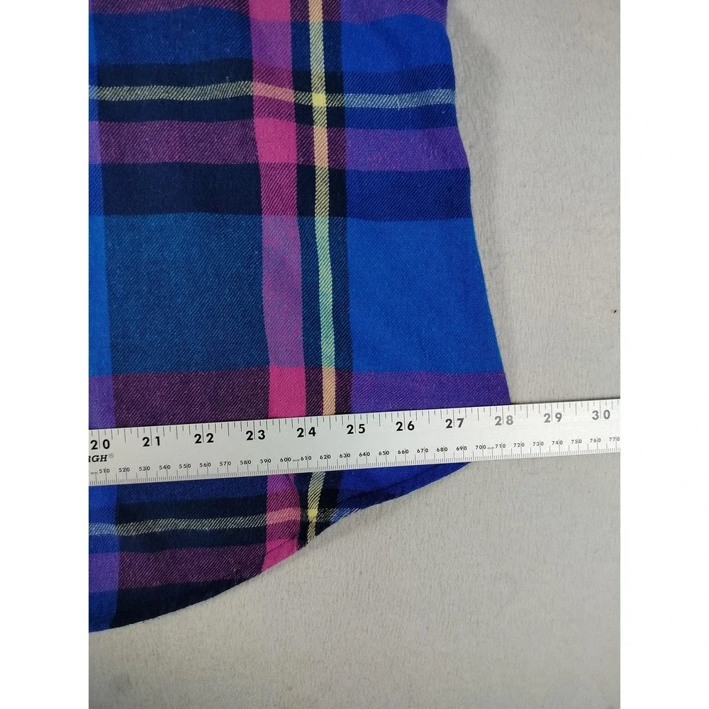 Mossimo Flannel Shirt Womens 3X Multicolor Plaid Cabincore Cozycore Outdoors